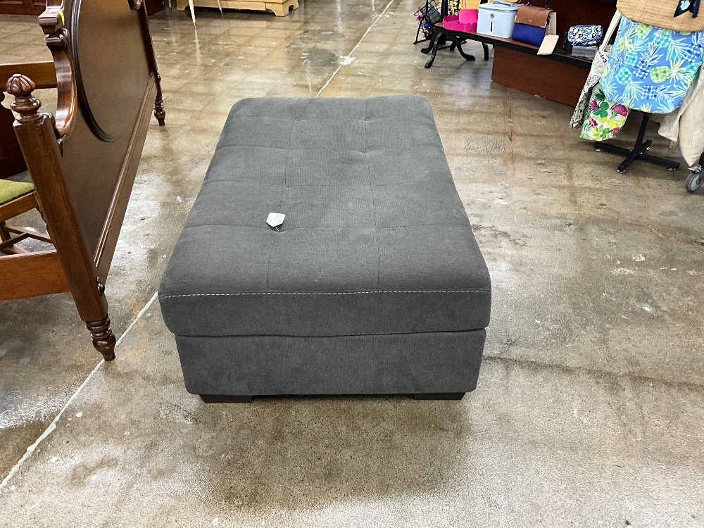 Large Grey Ottoman