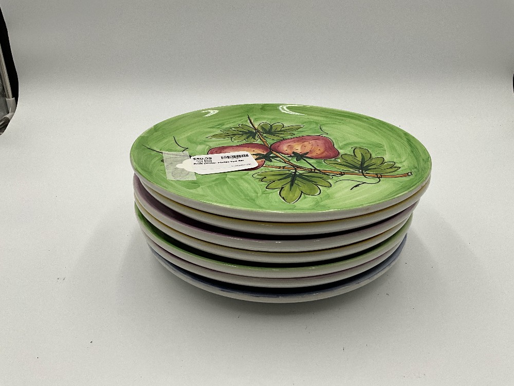 Fruit Dinner Plates 7pc Set