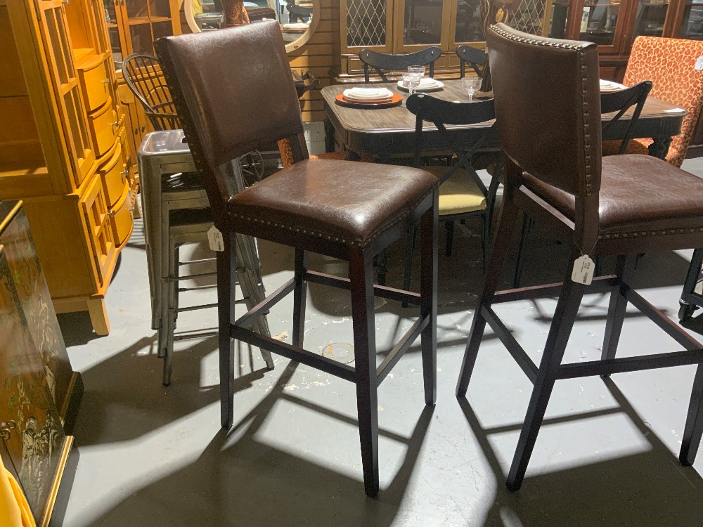 Leather Barstool