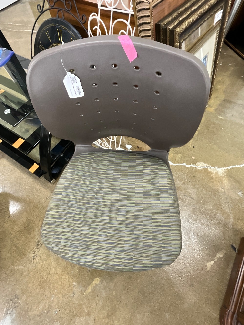 Brown Office Chair On Wheels