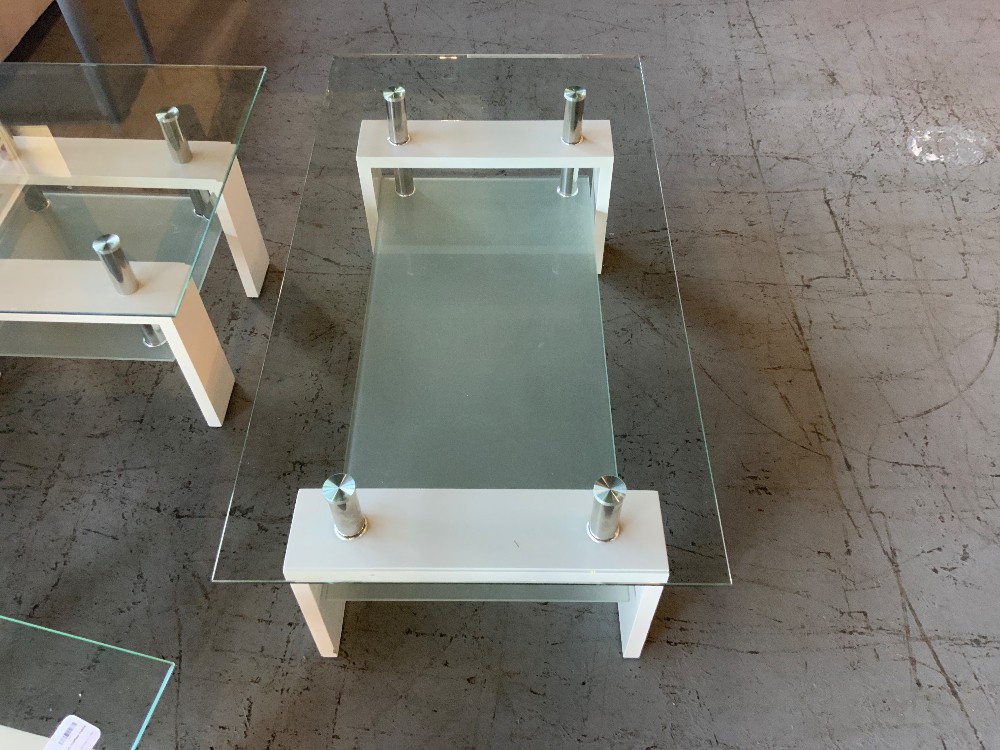 Glass Top Modern Coffee Table