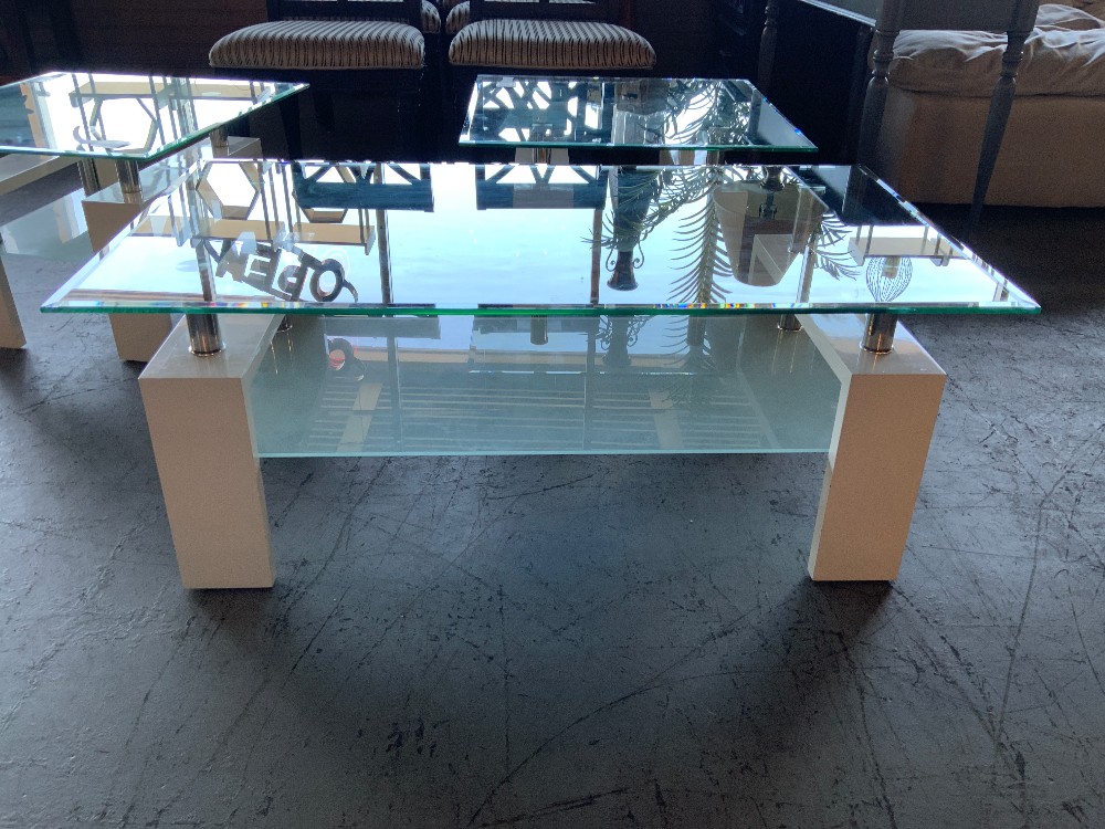 Glass Top Modern Coffee Table
