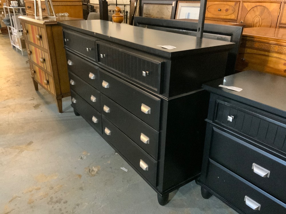 Black Dresser w/ Mirror