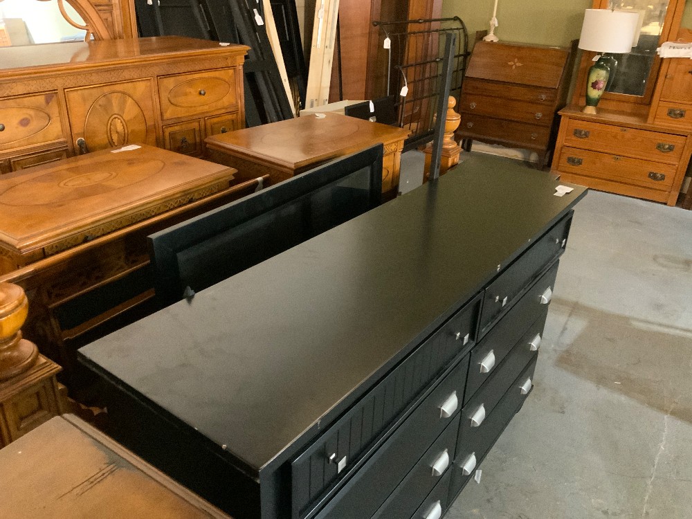 Black Dresser w/ Mirror