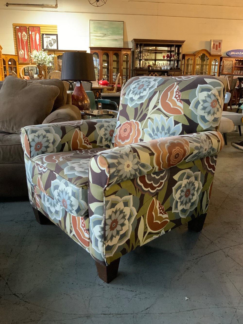 Floral Accent Chair
