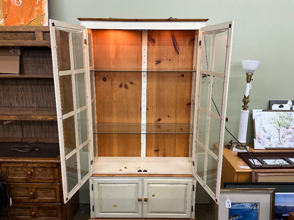 Oak Hutch w/ Lights