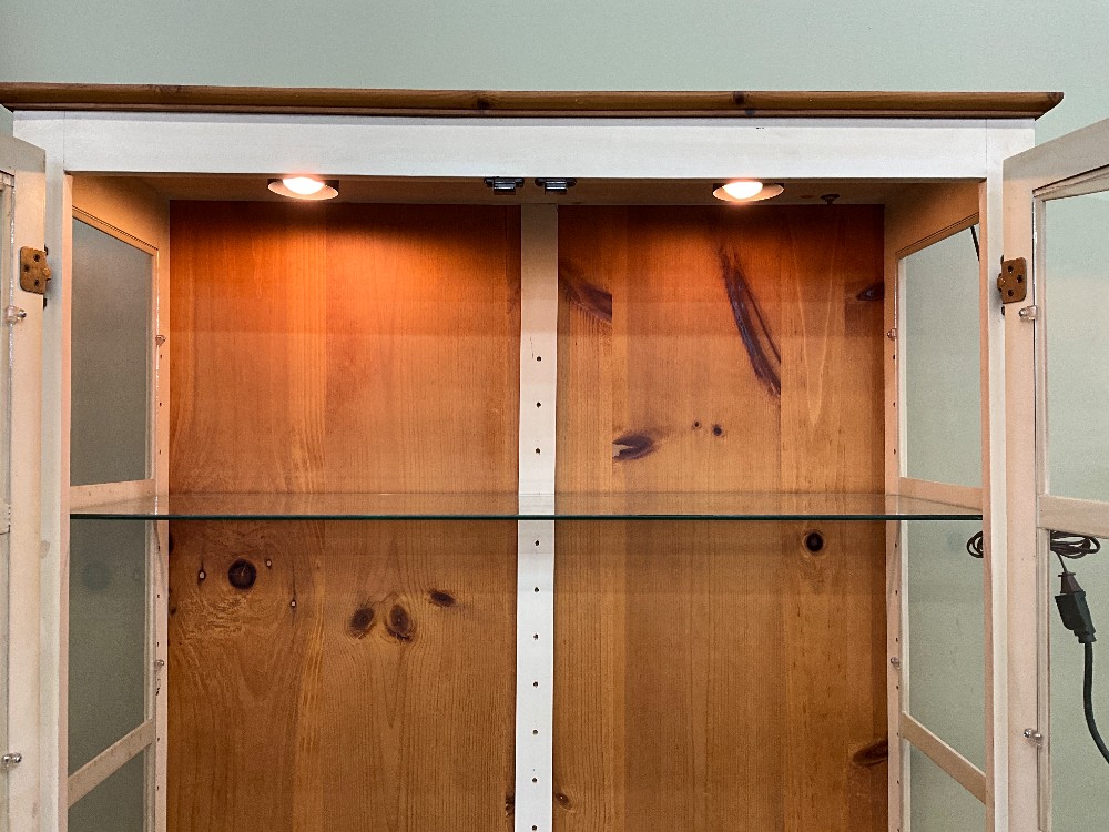 Oak Hutch w/ Lights