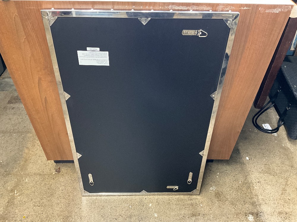 Large Silver Framed Mirror