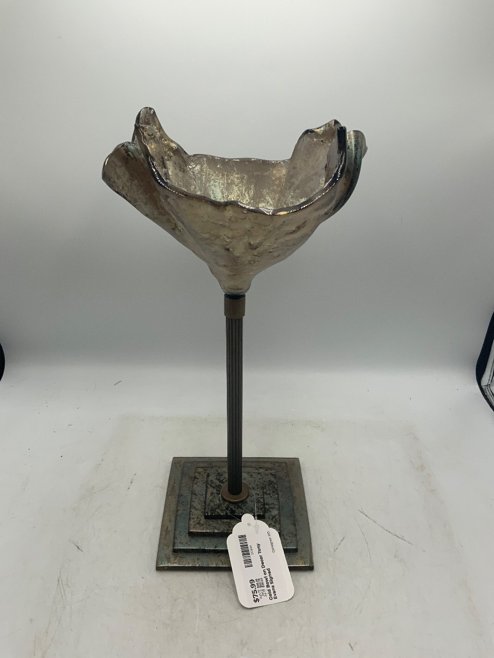 Gold Bowl on Decor Tony Evans Signed