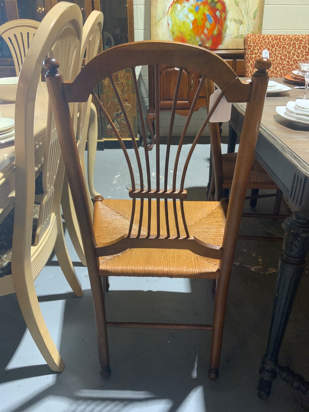 Set of 4 Spindle Back Dining Chairs
