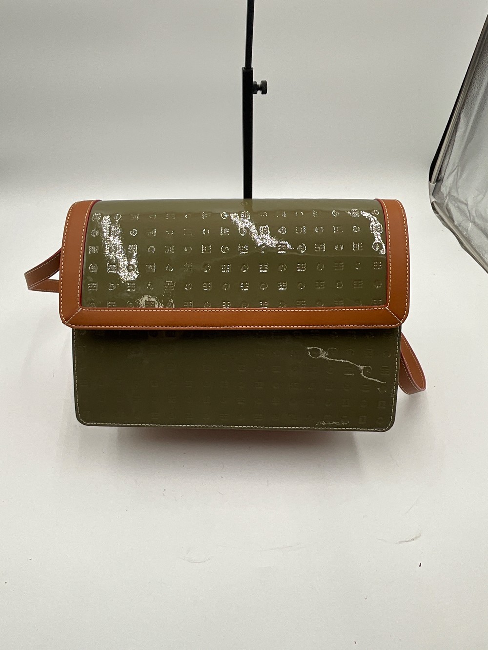 Arcadia Olive & Tan Handbag