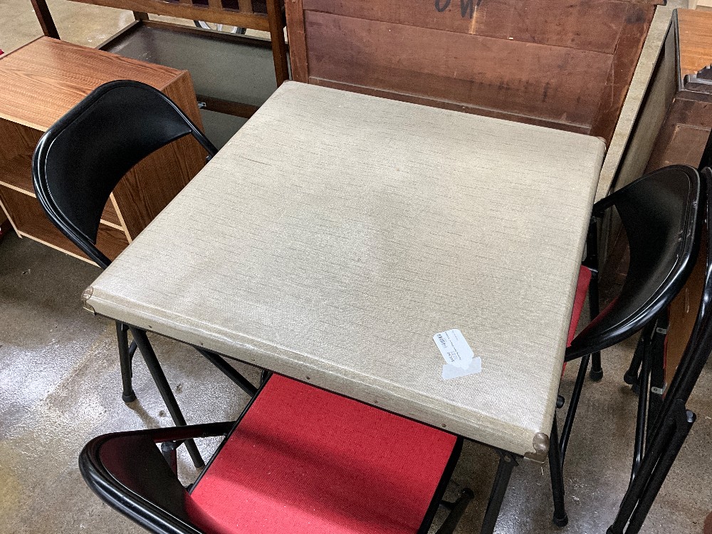 Samsonite Folding Card Table W/ 4 Chairs
