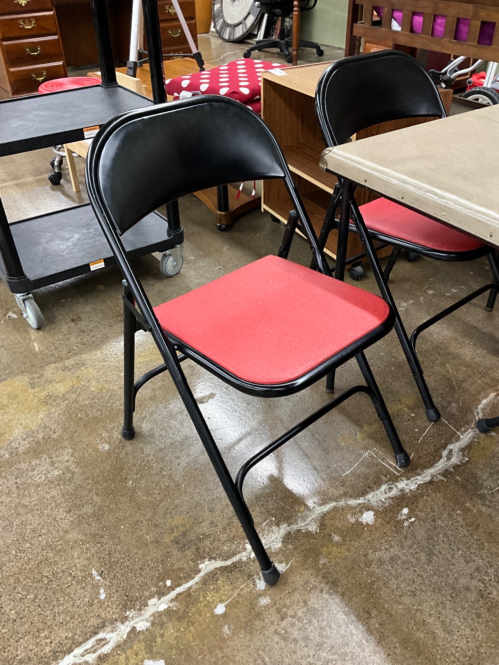 Samsonite Folding Card Table W/ 4 Chairs
