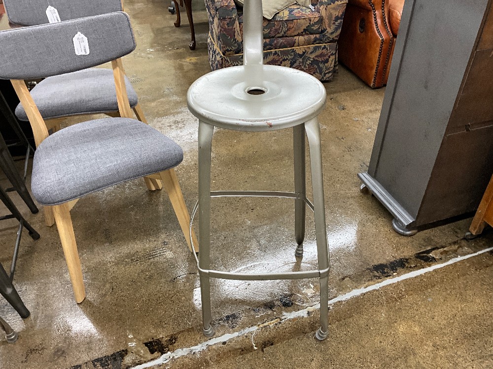 Silver Bar Stool