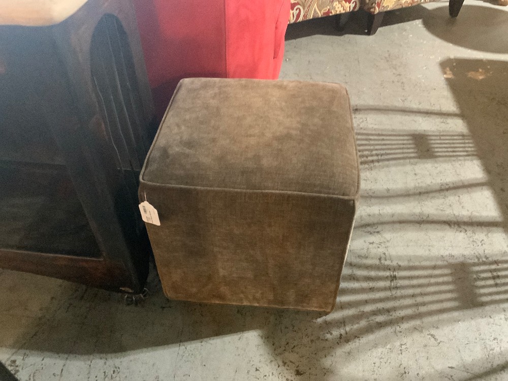 Brown Square Ottoman