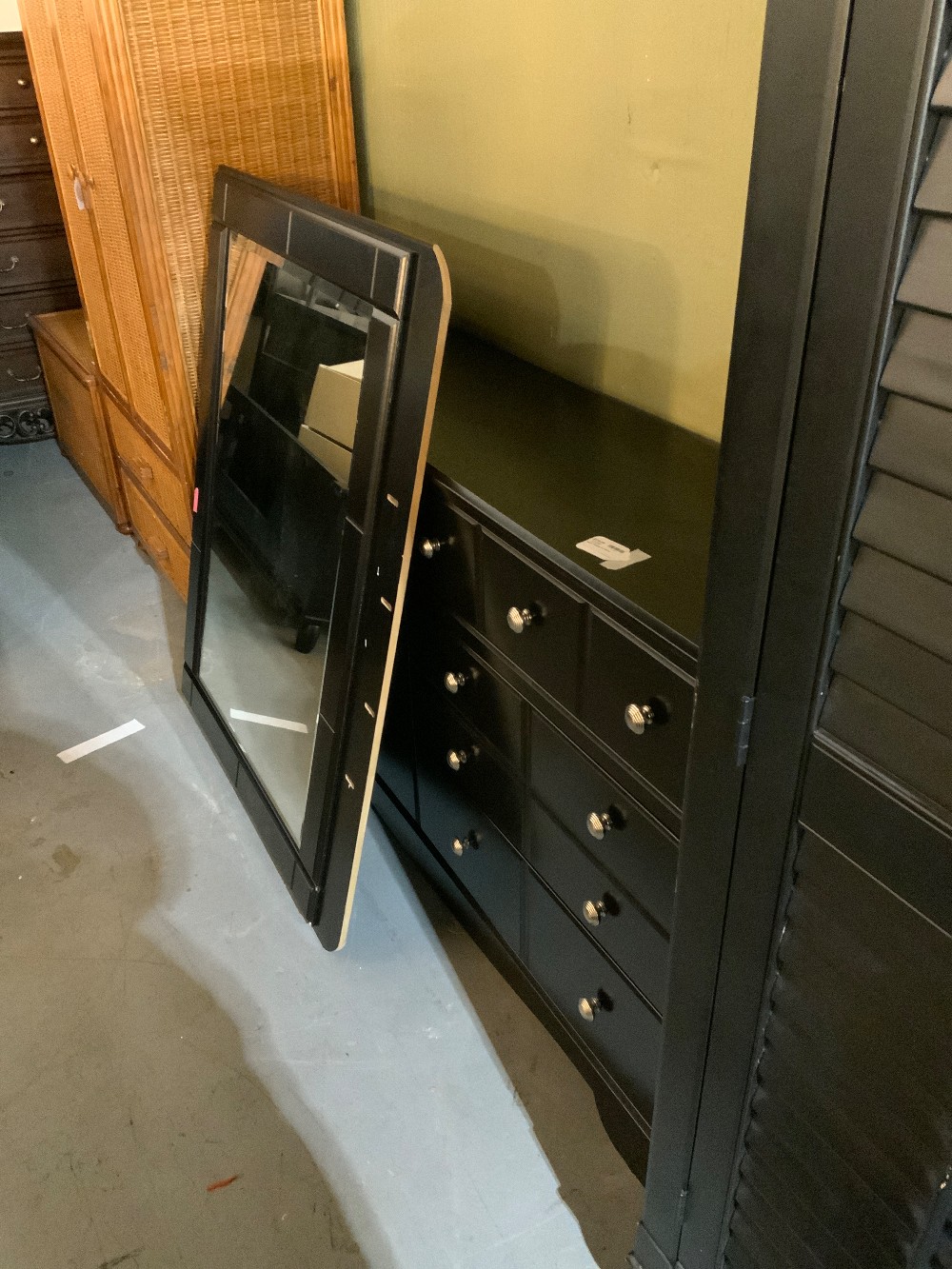 Black Dresser w/ Mirror