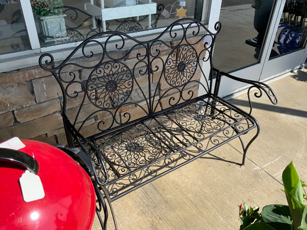 Wrought Iron Bench