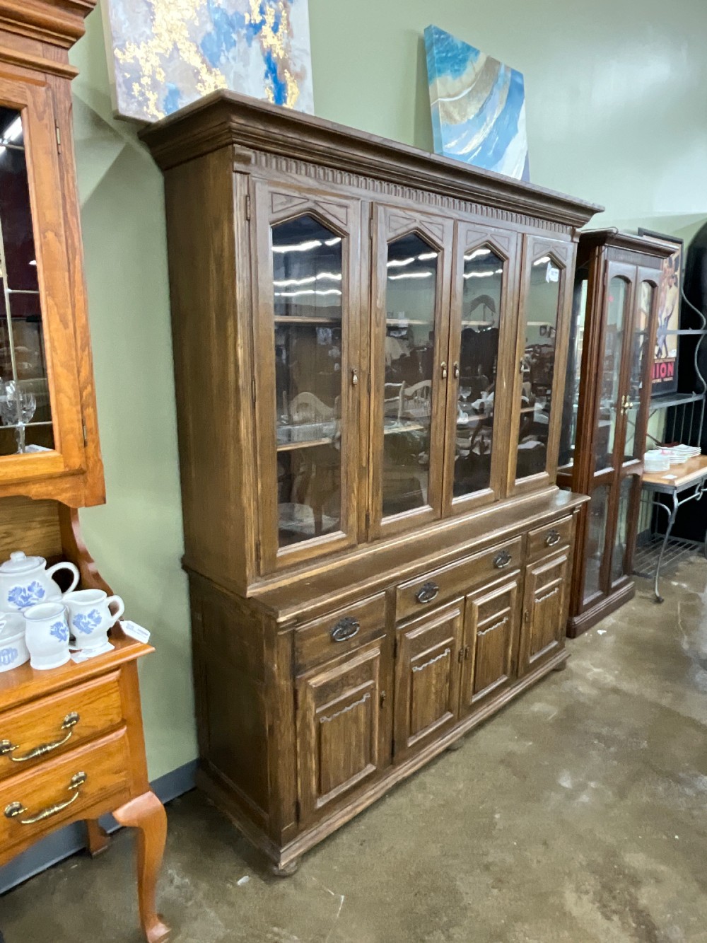 Ethan Allen Hutch 2pc
