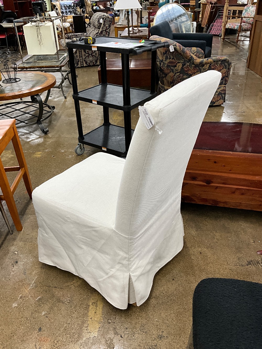 Parsons Chair w/ White Cover
