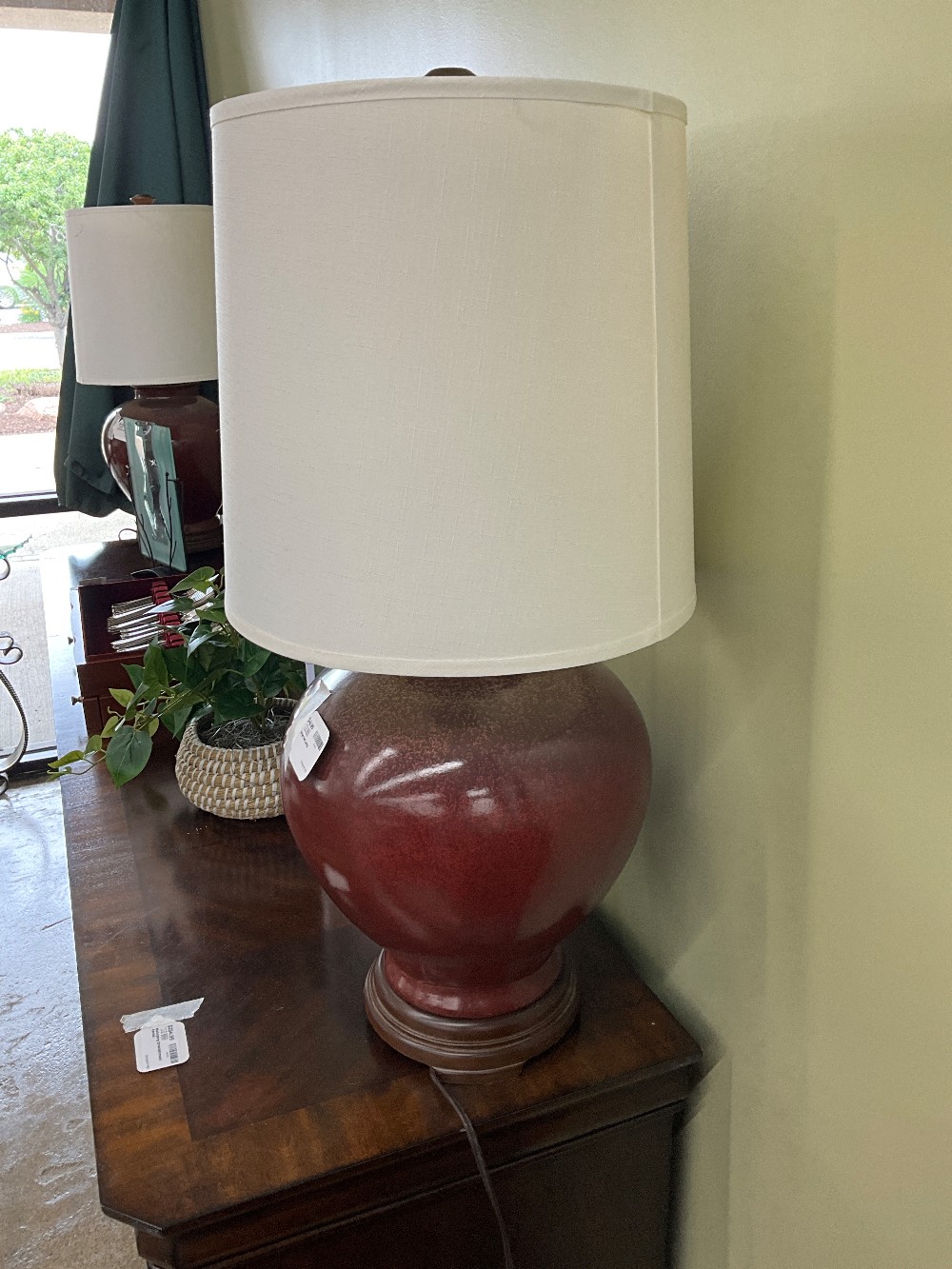 Large Red Lamp