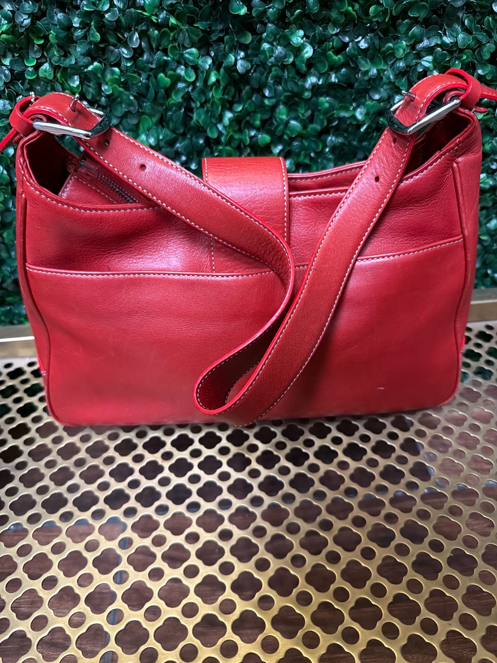 Vintage Red Coach Bag