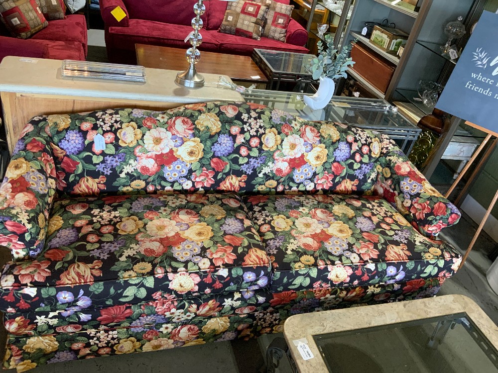 Wesley Hall Floral Sofa