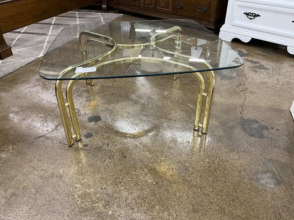 Brass & Glass Coffee Table