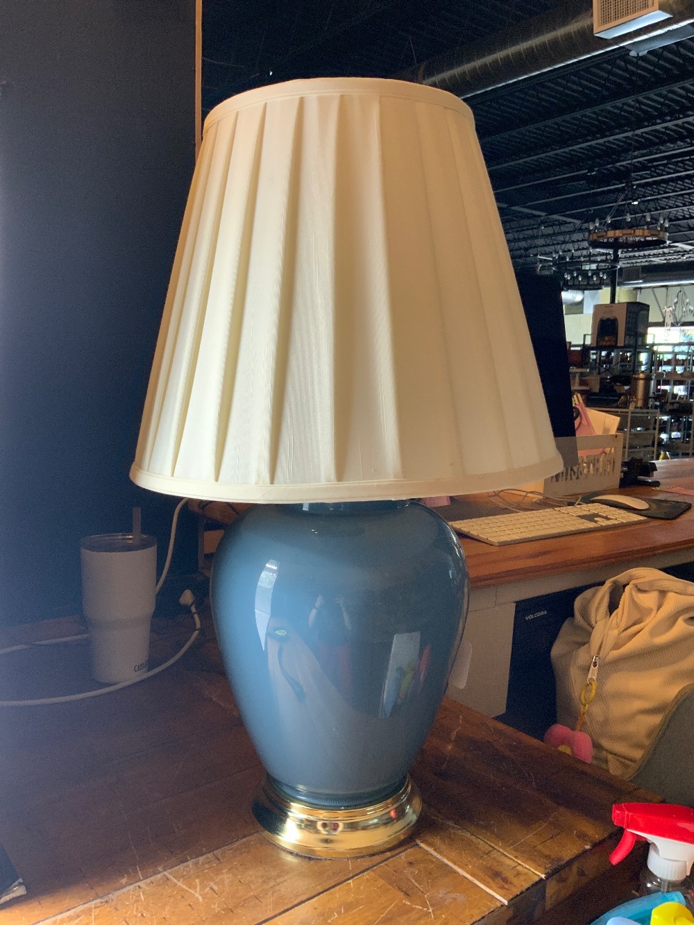 Blue LampW/Shade