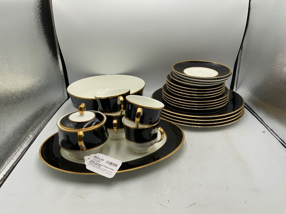Cathy Hardwick Mikasa Onyx 23 pc Dish Set