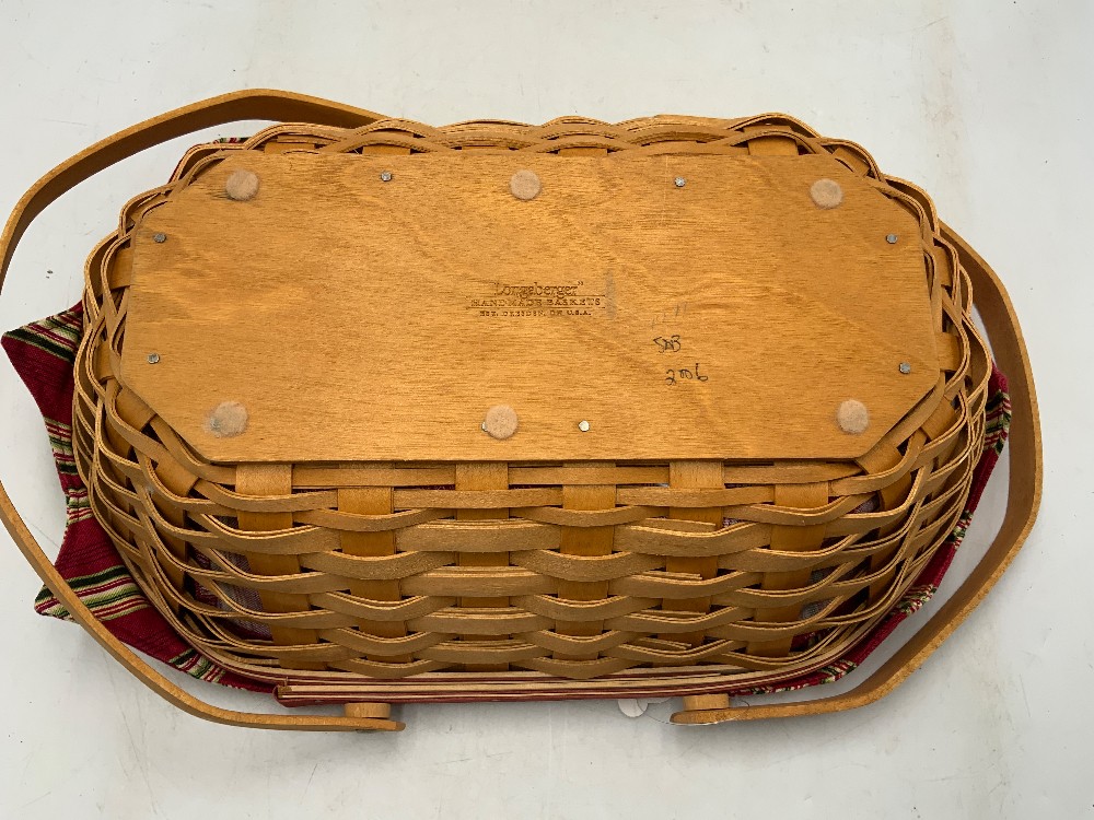 Longaberger 2006 Christmas Collection Natures Garland Basket w/ Protector