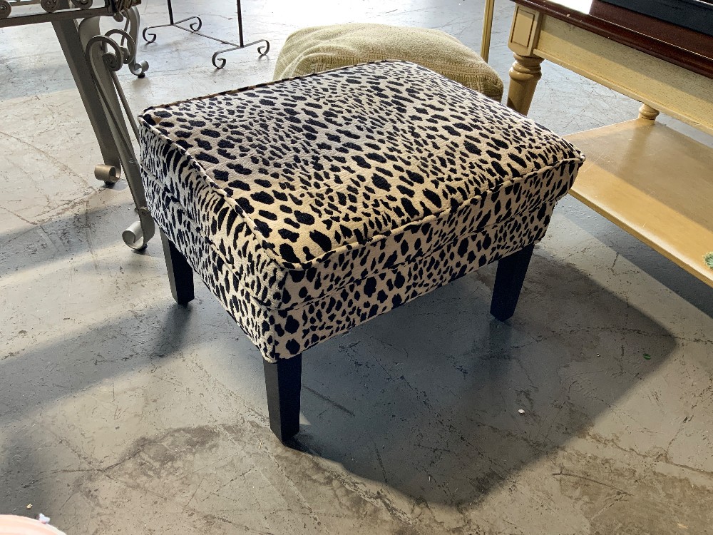 Animal Print Ottoman