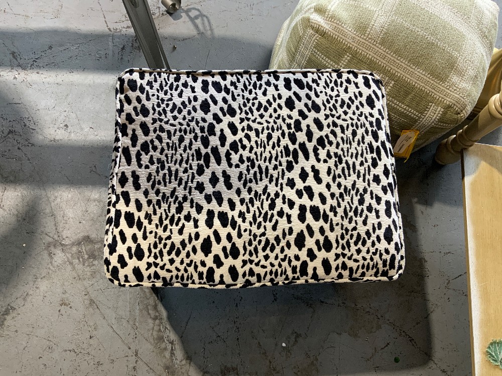 Animal Print Ottoman