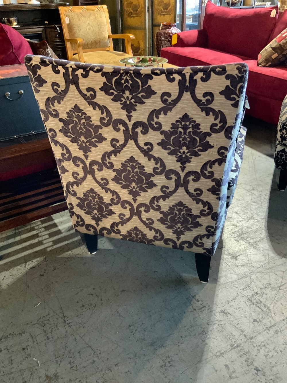Black/White Accent Chair