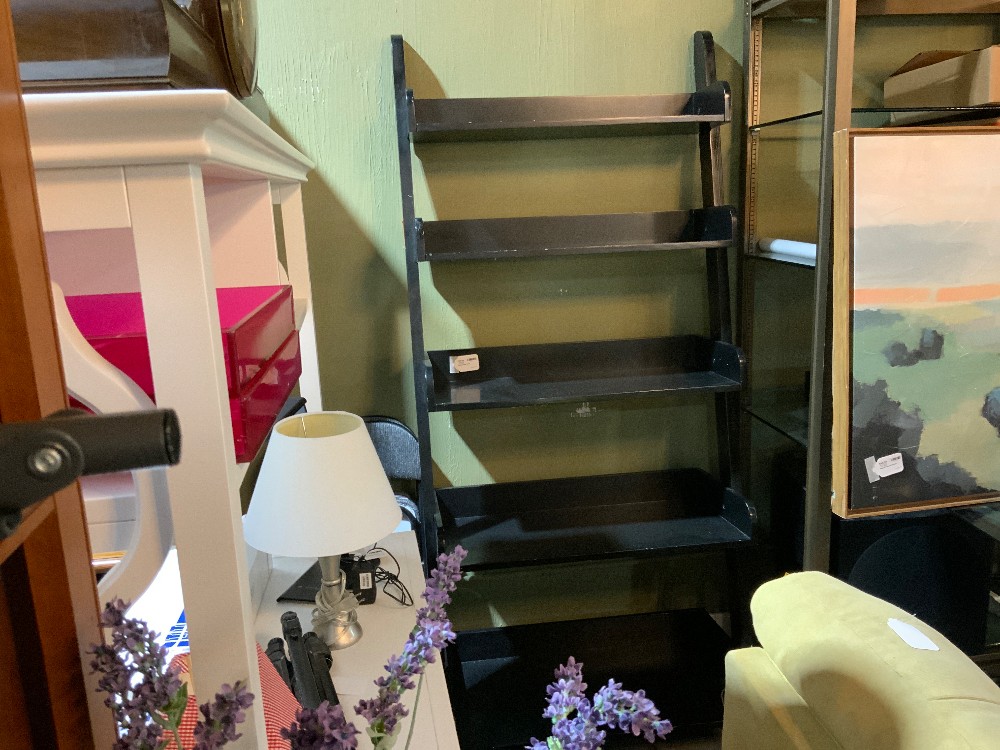 Black Ladder Shelf