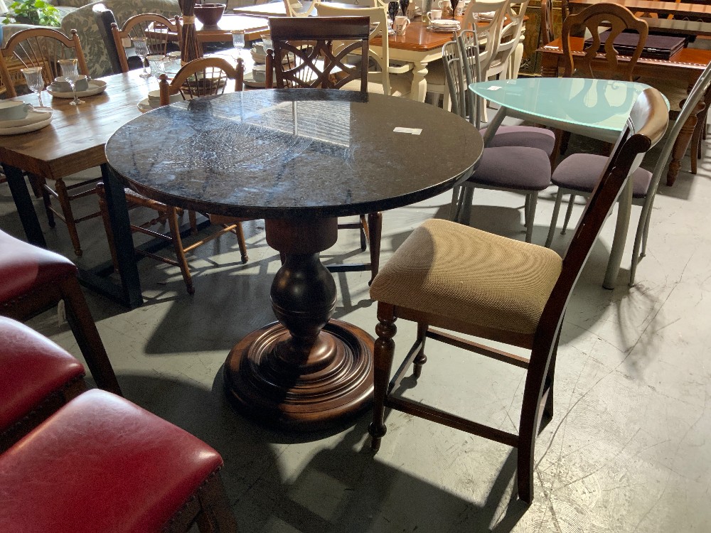 Furniture Fair Granite Table w/ 2 Chairs