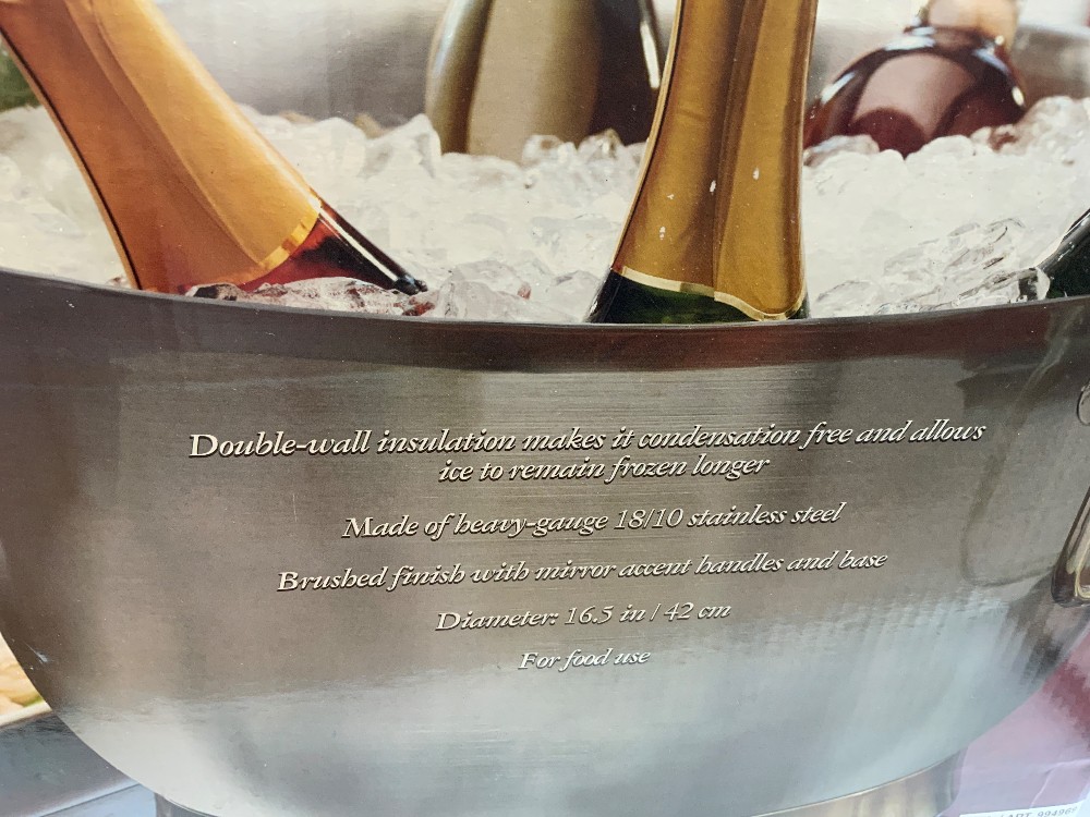 Stainless Steel Insulated Beverage Tub