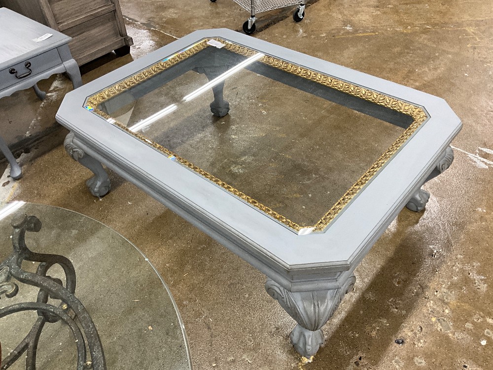 Painted Grey Coffee Table