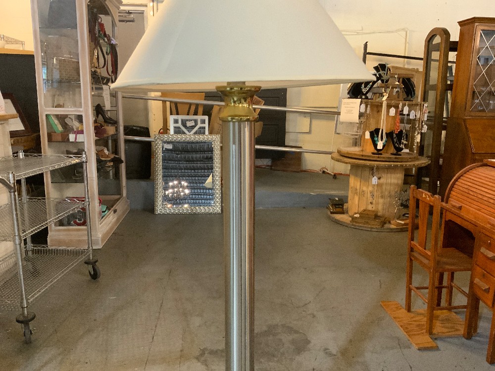 Gold Silver Floor Lamp