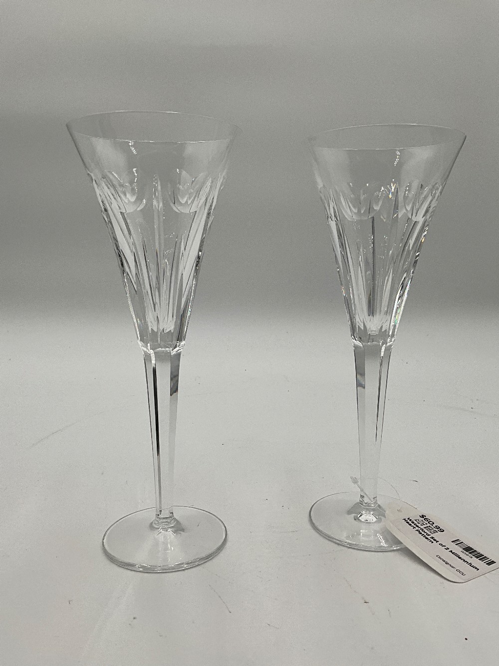 Waterford Set of 2 Millennium Heart Pattern