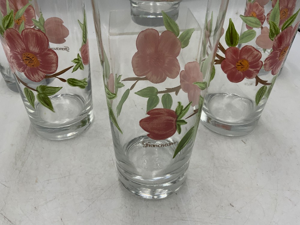 Set of 6 Franciscan Glasses