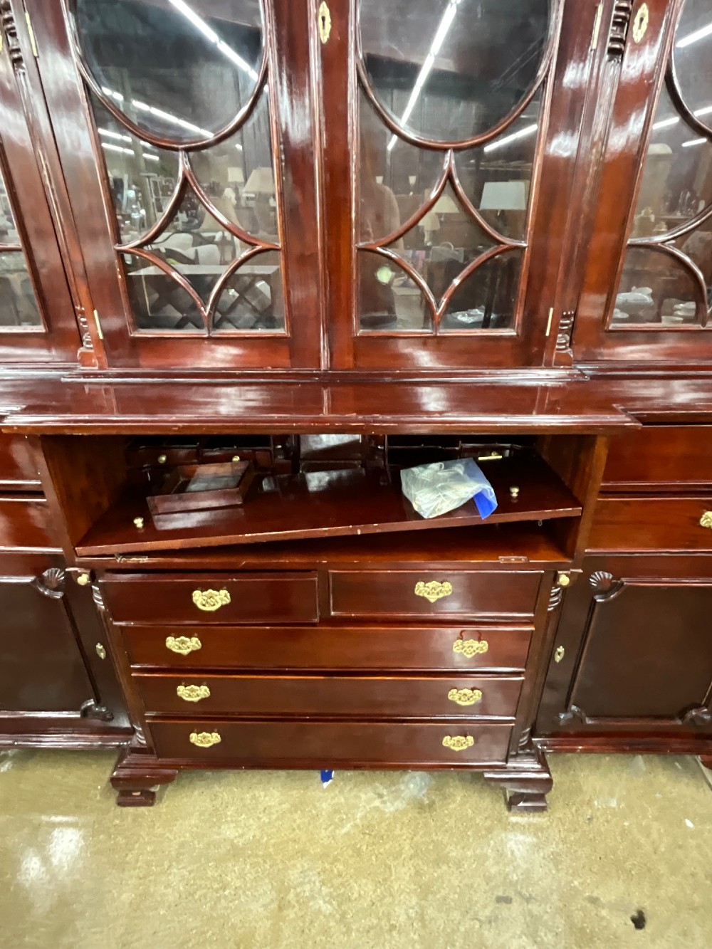 Dark Wood Hutch