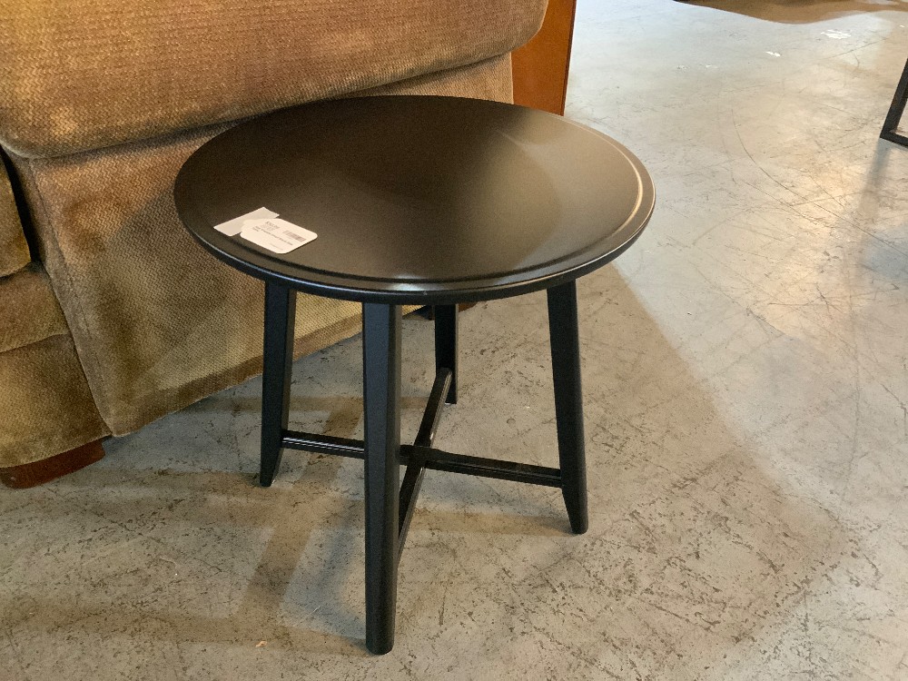 Ikea Kragsta Small Black Side Table