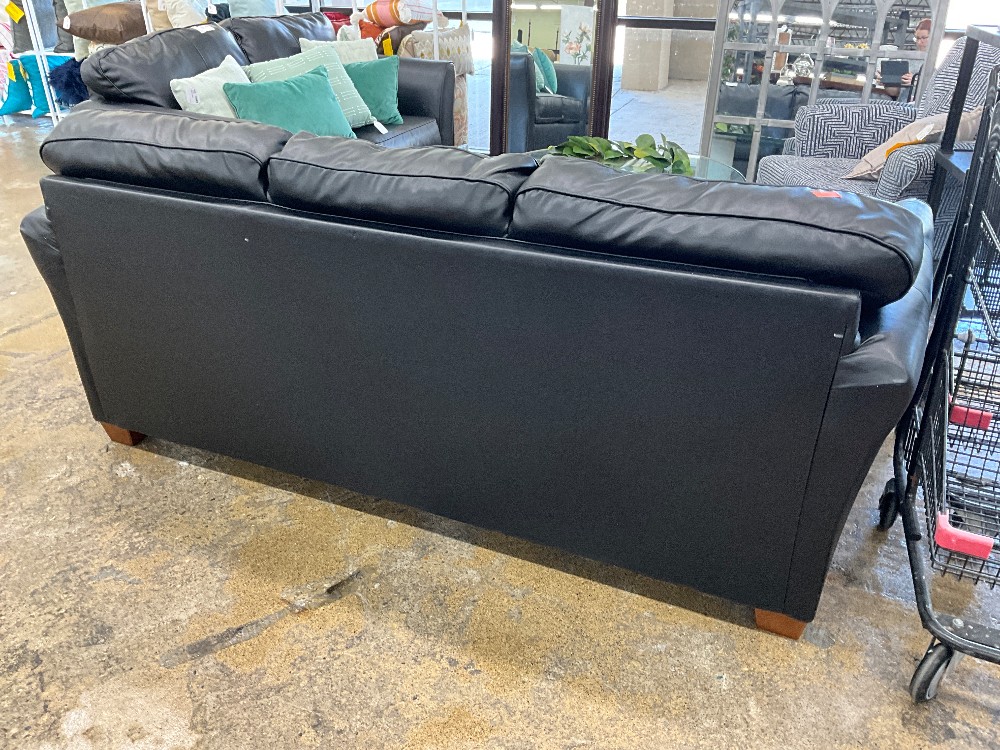 Black Leather Sofa