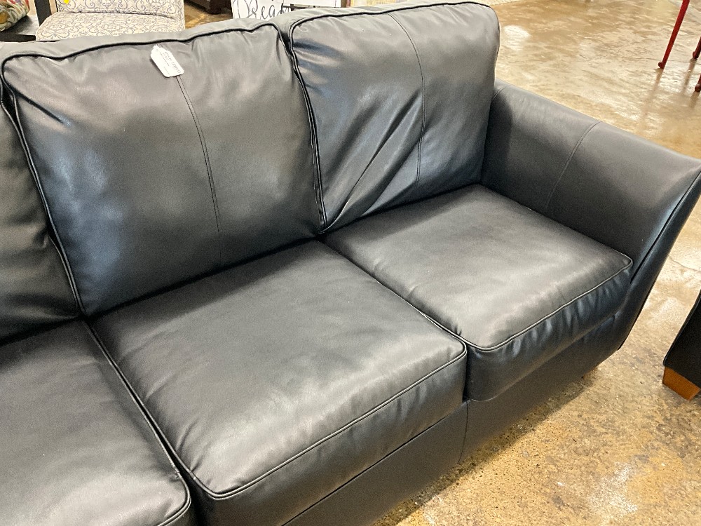 Black Leather Sofa