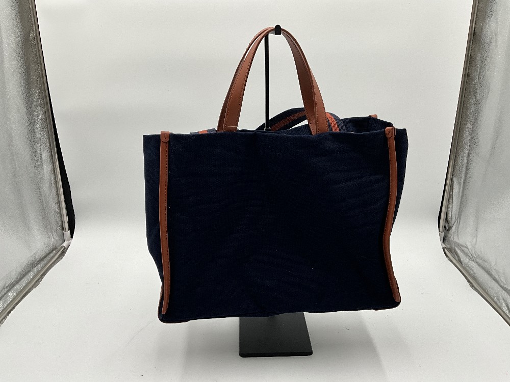 Cole Hann Navy Tote