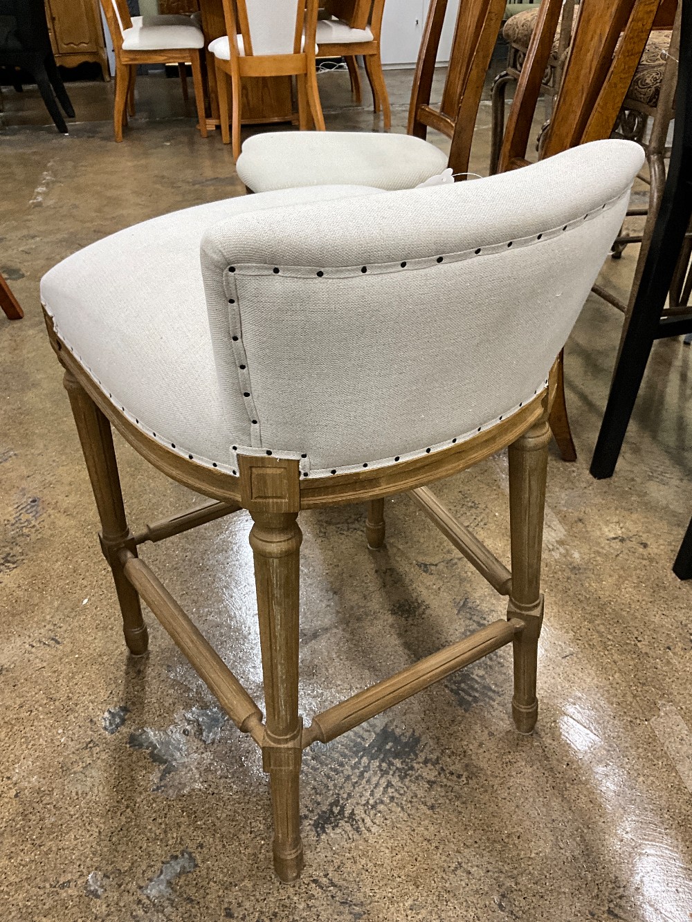 Upholstered Cushioned Stool