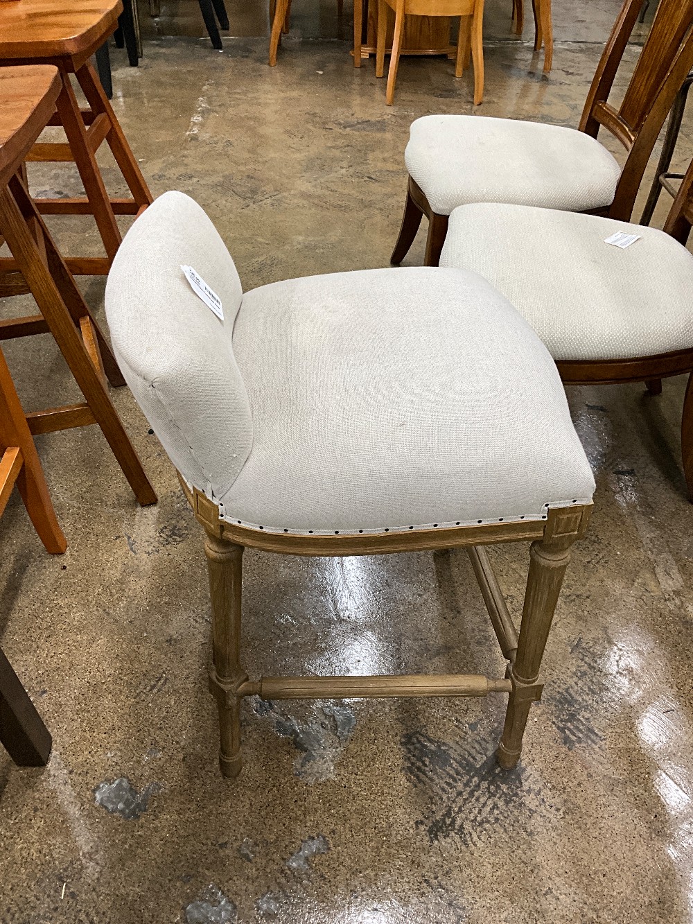 Upholstered Cushioned Stool