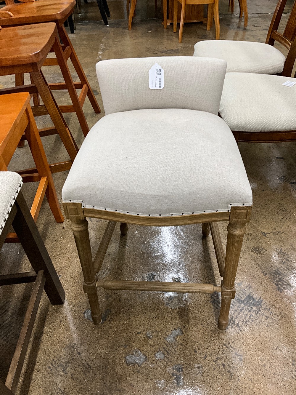 Upholstered Cushioned Stool