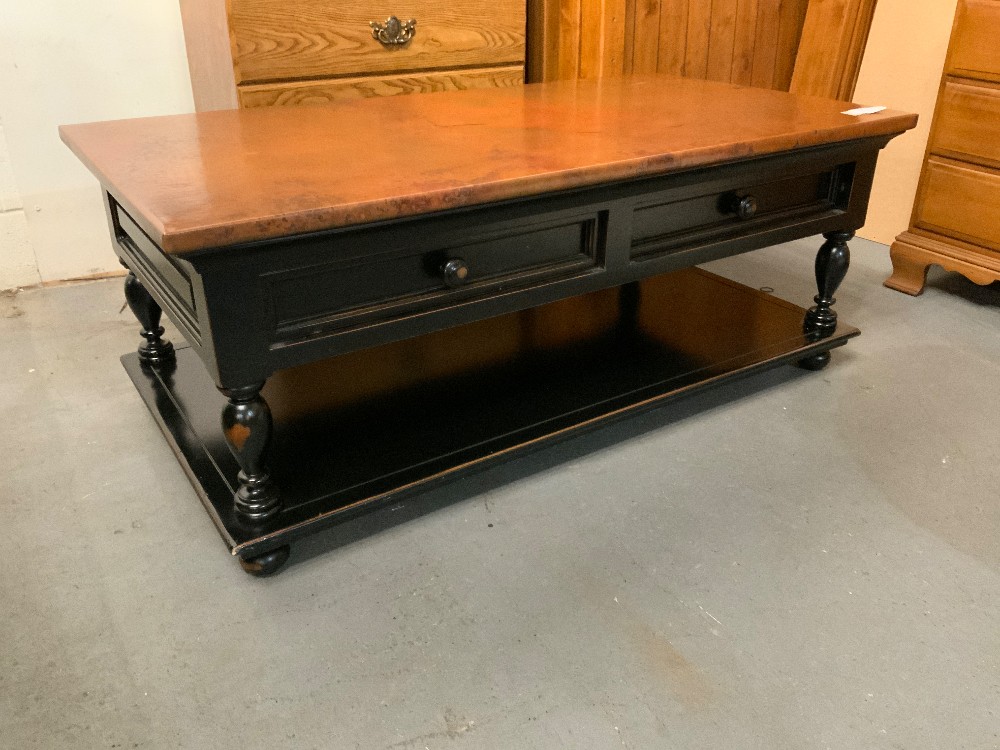 Copper Top Coffee Table