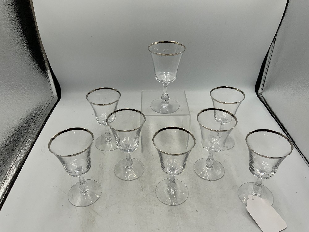 Set of 8 Small Lenox Wine Glasses